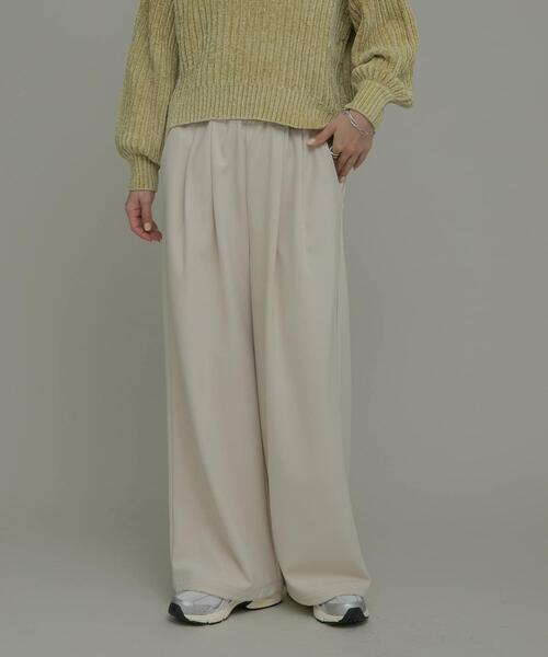 URBAN RESEARCH Sonny Label(アーバンリサーチサニーレーベル)の「裏起毛イージーワイドパンツ(その他パンツ・レディース・ブラック/グレー/ホワイト系その他・38/36)」の2枚目の写真