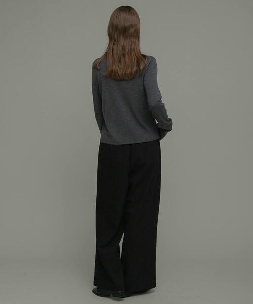 URBAN RESEARCH Sonny Label(アーバンリサーチサニーレーベル)の「裏起毛イージーワイドパンツ(その他パンツ・レディース・ブラック/グレー/ホワイト系その他・38/36)」の10枚目の写真