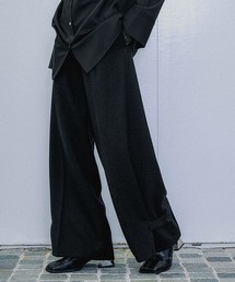 HARE | ウールライクワイドフレアパンツ(HARE)(スラックス)