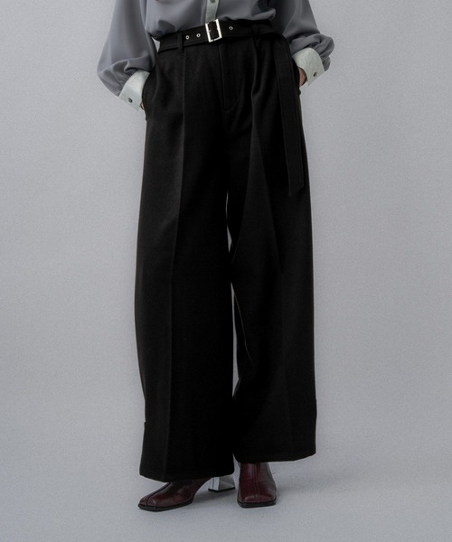 セール】ウールライクワイドフレアパンツ(HARE)（スラックス）｜HARE