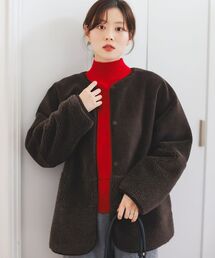 レディースのムートンコート（ブラウン/茶色系）ファッション通販