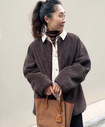le.coeur blanc | リバーシブルフェイクムートンコート(ムートンコート)