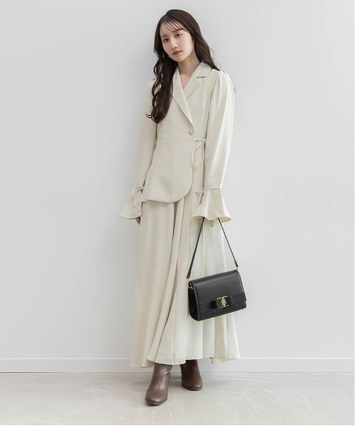 RANDA(ランダ)の「2WAY モノグラムリボンショルダーバッグ(ショルダーバッグ・レディース・グレー/アイボリー/ブラック・FREE)」の9枚目の写真