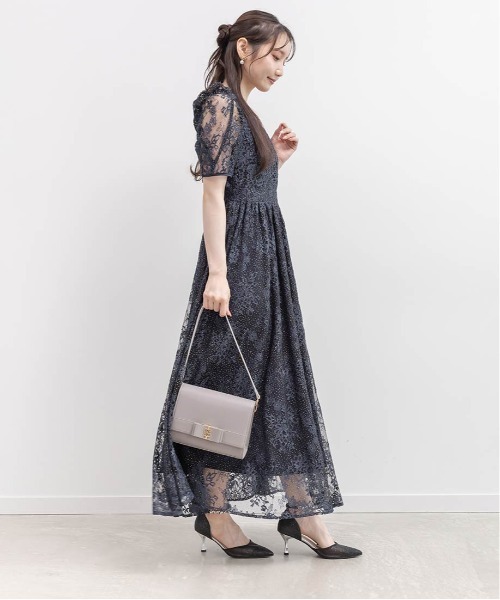 RANDA(ランダ)の「2WAY モノグラムリボンショルダーバッグ(ショルダーバッグ・レディース・グレー/アイボリー/ブラック・FREE)」の12枚目の写真