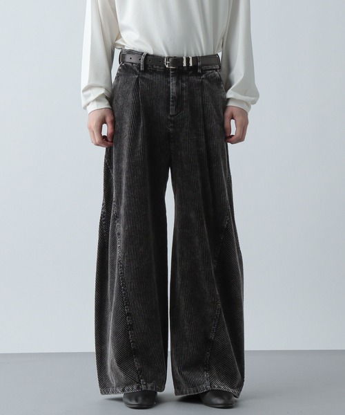 セール】【SET UP対応】3Dコーデュロイワイドパンツ(HARE)（その他