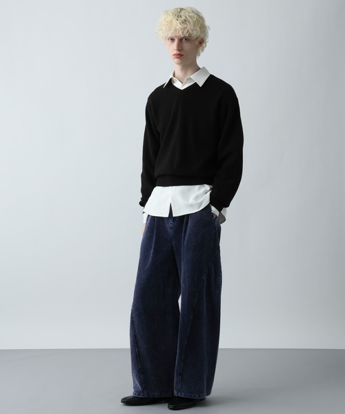 HARE(ハレ)の「【SET UP対応】3Dコーデュロイワイドパンツ(HARE)(その他パンツ・メンズ・ブラック/ブルー・MEDIUM/SMALL)」の21枚目の写真