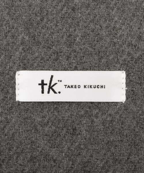 tk.TAKEO KIKUCHI(ティーケータケオキクチ)の「ソフトワイドマフラー(マフラー・メンズ・ブラック/ブルーグリーン/グレー系その他7/ベージュ・00)」の7枚目の写真