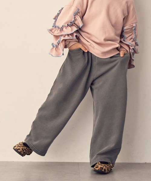 Piet（ピエット）の「バルーンスウェットパンツ ピグメントカラー（スウェットパンツ・キッズ・チャコール/ピンク/グリーン/パープル・100/110/120/130）」の2枚目の写真