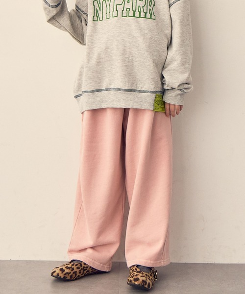セール】バルーンスウェットパンツ ピグメントカラー（スウェット