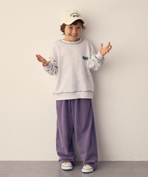 Piet（ピエット）の「バルーンスウェットパンツ ピグメントカラー（スウェットパンツ・キッズ・チャコール/ピンク/グリーン/パープル・100/110/120/130）」の16枚目の写真