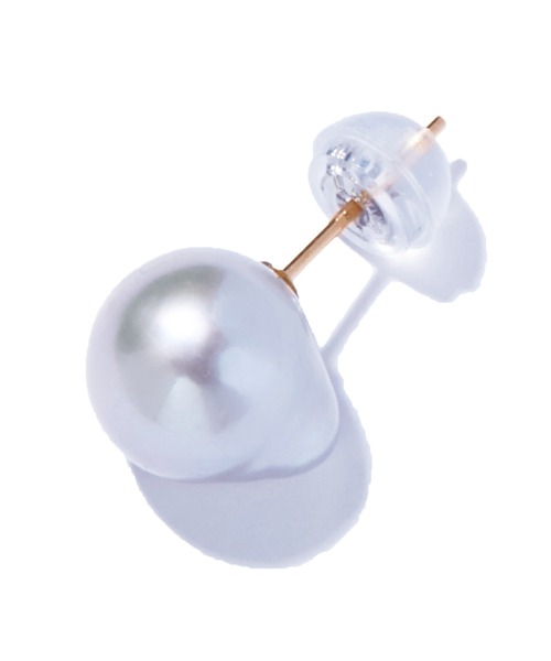 les bonbon(ルボンボン)の「【les bon bon】organic pearl stud pierce GY/オーガニック パール スタッド ピアス BOB898(ピアス(両耳用)・レディース・ゴールド・FREE)」の3枚目の写真
