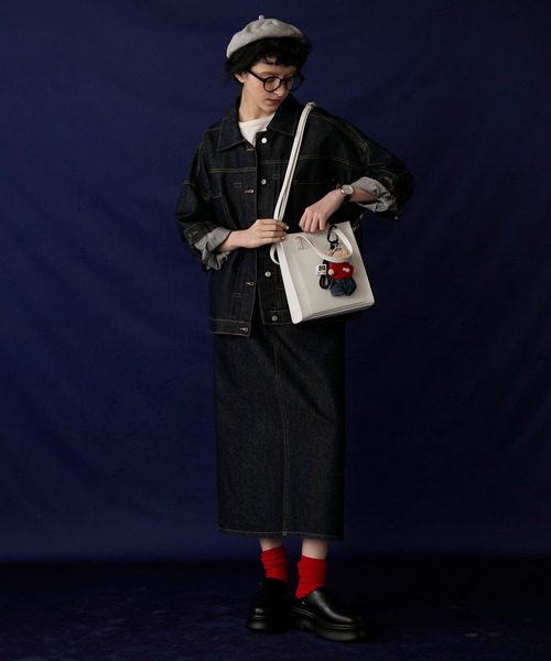 BONLECILL Marche(ボンルシールマルシェ)の「【BONLECILL Marche】2wayスクエアショルダーバッグ/トートバッグ(ショルダーバッグ・レディース・アイボリー/ブラック/ブラウン・FREE)」の9枚目の写真