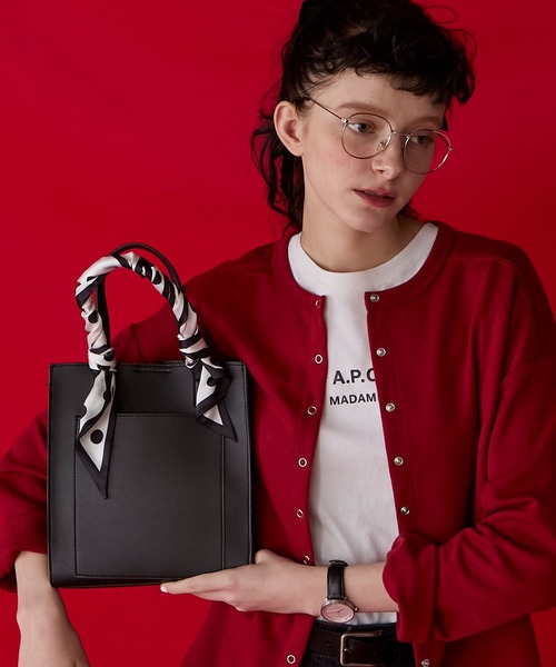 BONLECILL Marche(ボンルシールマルシェ)の「【BONLECILL Marche】2wayスクエアショルダーバッグ/トートバッグ(ショルダーバッグ・レディース・アイボリー/ブラック/ブラウン・FREE)」の17枚目の写真