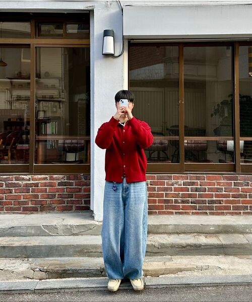 Millo Archive（ミロ アーカイブ）の「Crop Move Cardigan [Red]（カーディガン/ボレロ・メンズ・その他・LARGE/X-LARGE/SMALL/MEDIUM）」の21枚目の写真