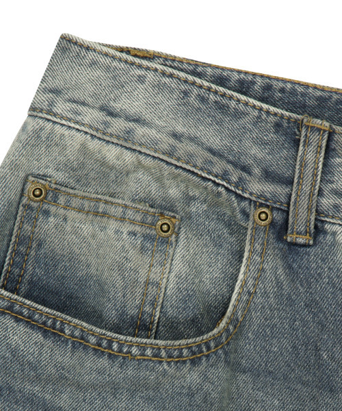 WKNDRS(ウィーキャンドース)の「FACE DENIM PANTS (DENIM)(デニムパンツ・レディース・その他・LARGE/X-LARGE/SMALL/MEDIUM)」の4枚目の写真