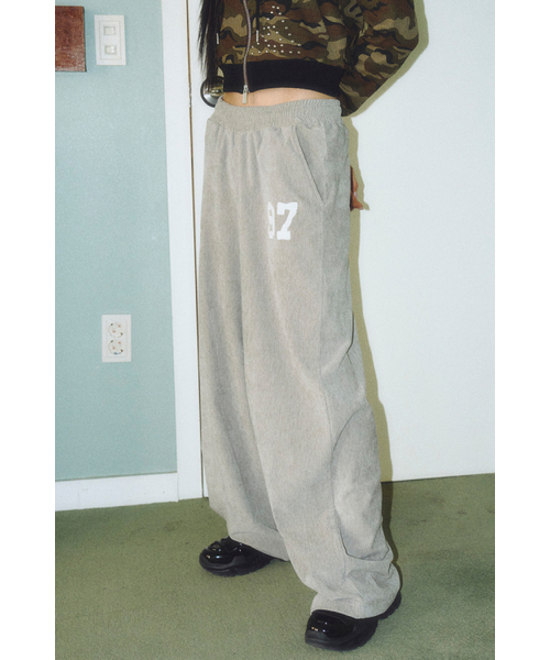 PRENDA(プレンダ)の「PRDA VELOUR WIDE PANTS GRAY(スウェットパンツ・レディース・その他・SMALL/MEDIUM/X-SMALL)」の1枚目の写真