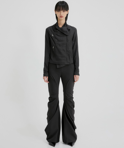 FLAREUP（フレアアップ）の「Asymmetrical Biker Jacket (FL-047_Black 