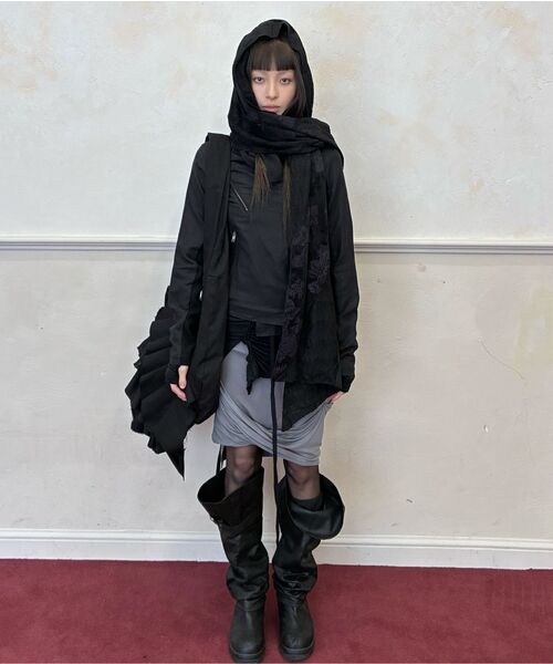 FLAREUP（フレアアップ）の「Asymmetrical Biker Jacket (FL-047_Black 