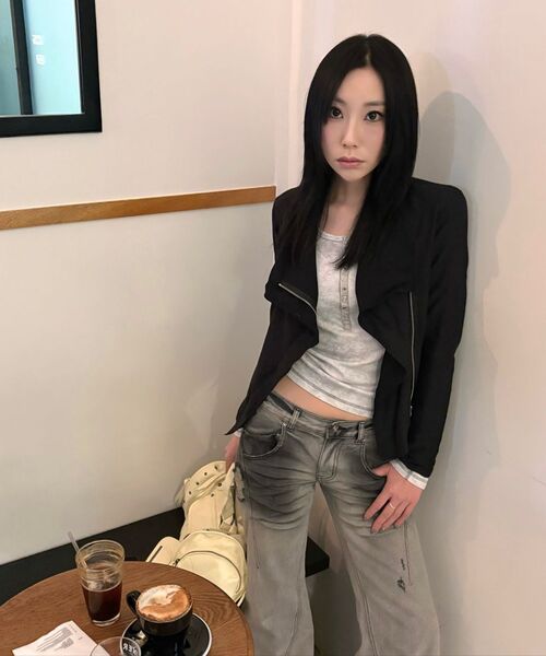 FLAREUP（フレアアップ）の「Asymmetrical Biker Jacket (FL-047_Black 