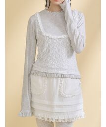 merry jenny | lace layered long tee(Tシャツ/カットソー)