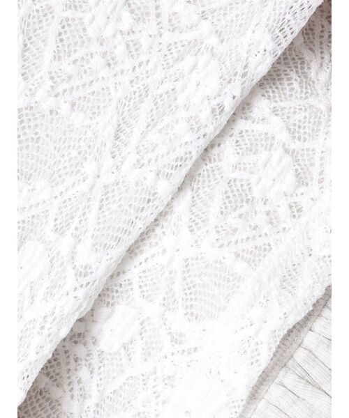 merry jenny（メリージェニー）の「lace layered long tee（Tシャツ/カットソー・レディース・グレー/ベージュ・FREE）」の8枚目の写真