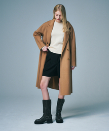 SALT AND CHOCOLATE（ソルトアンドチョコレート）の「Wool double button handmade coat beige 4W244I002（チェスターコート）」