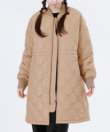 MARY QUANT（マリークワント）の「デイジーキルト中綿 ブルゾン（ノーカラーコート）」