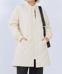 MARY QUANT（マリークワント）の「デイジーキルト中綿 ブルゾン（ノーカラーコート）」