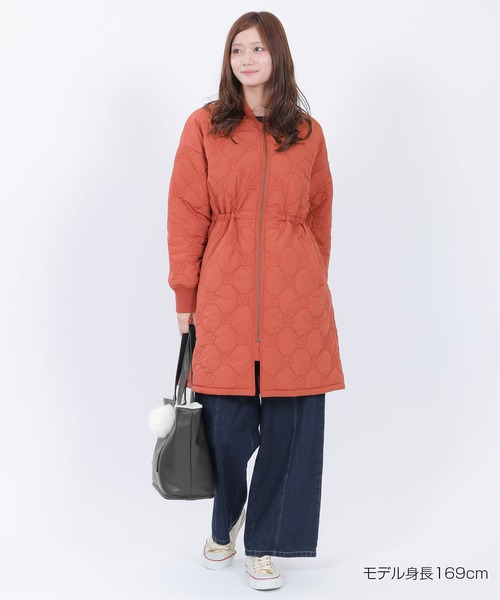 デイジーキルト中綿 ブルゾン（ノーカラーコート）｜MARY QUANT