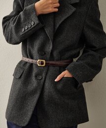 Whim Gazette | 【Hoaw.】型押しナローベルト(ベルト)