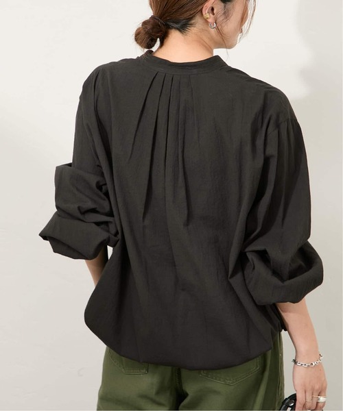 JOURNAL STANDARD（ジャーナルスタンダード）の「《WEB限定追加3》ボイルストライプフリルブラウス（シャツ/ブラウス・レディース・ブラック・FREE）」の5枚目の写真