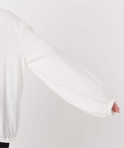 JOURNAL STANDARD（ジャーナルスタンダード）の「《WEB限定追加3》ボイルストライプフリルブラウス（シャツ/ブラウス・レディース・ブラック・FREE）」の12枚目の写真