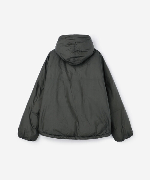 GYMPHLEX（ジムフレックス）の「Gymphlex | ナイロン フードダウンジャケット MEN（ダウンジャケット/コート・メンズ・ブラック/チャコール・M/L）」の5枚目の写真