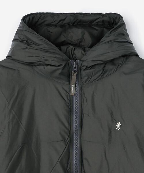 GYMPHLEX（ジムフレックス）の「Gymphlex | ナイロン フードダウンジャケット MEN（ダウンジャケット/コート・メンズ・ブラック/チャコール・M/L）」の6枚目の写真