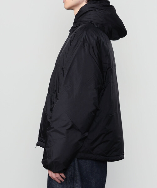 GYMPHLEX（ジムフレックス）の「Gymphlex | ナイロン フードダウンジャケット MEN（ダウンジャケット/コート・メンズ・ブラック/チャコール・M/L）」の14枚目の写真