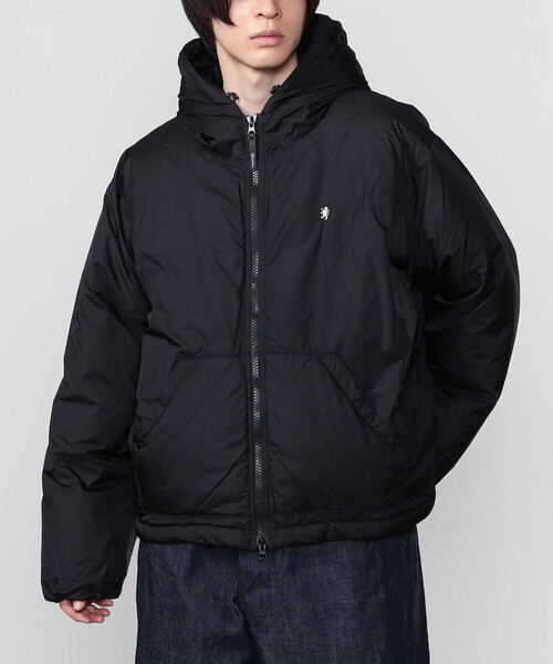 GYMPHLEX（ジムフレックス）の「Gymphlex | ナイロン フードダウンジャケット MEN（ダウンジャケット/コート・メンズ・ブラック/チャコール・M/L）」の16枚目の写真