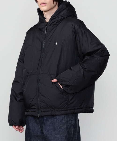 GYMPHLEX（ジムフレックス）の「Gymphlex | ナイロン フードダウンジャケット MEN（ダウンジャケット/コート・メンズ・ブラック/チャコール・M/L）」の17枚目の写真