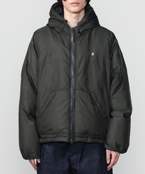 GYMPHLEX（ジムフレックス）の「Gymphlex | ナイロン フードダウンジャケット MEN（ダウンジャケット/コート・メンズ・ブラック/チャコール・M/L）」の19枚目の写真