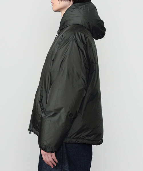 GYMPHLEX（ジムフレックス）の「Gymphlex | ナイロン フードダウンジャケット MEN（ダウンジャケット/コート・メンズ・ブラック/チャコール・M/L）」の8枚目の写真