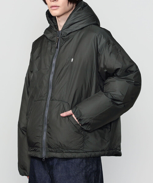 GYMPHLEX（ジムフレックス）の「Gymphlex | ナイロン フードダウンジャケット MEN（ダウンジャケット/コート・メンズ・ブラック/チャコール・M/L）」の11枚目の写真