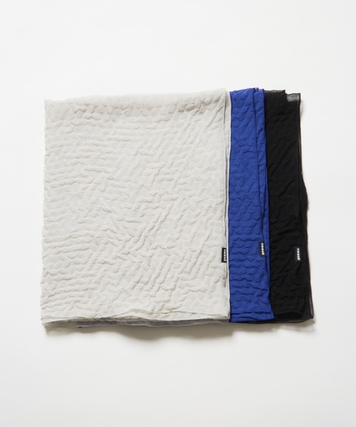 gomme（ゴム）の「シュリンクドットストール（ストール/ショール・レディース・ブルー/グレイッシュベージュ/ブラック・FREE）」の4枚目の写真