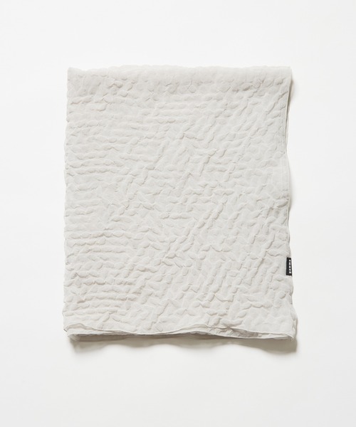 gomme（ゴム）の「シュリンクドットストール（ストール/ショール・レディース・ブルー/グレイッシュベージュ/ブラック・FREE）」の5枚目の写真