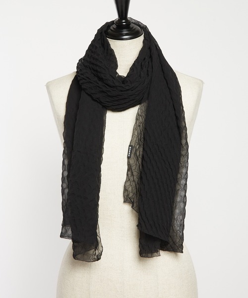 gomme（ゴム）の「シュリンクドットストール（ストール/ショール・レディース・ブルー/グレイッシュベージュ/ブラック・FREE）」の12枚目の写真