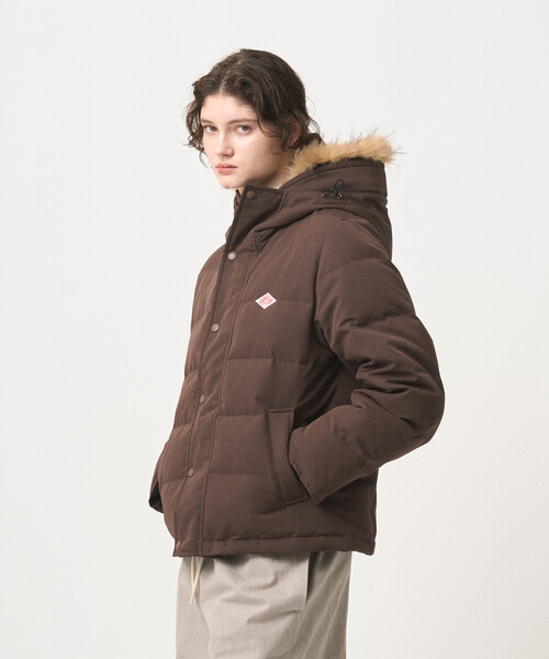 WOMEN'S FAUX FUR HOODED DOWN JACKET（ダウンジャケット/コート