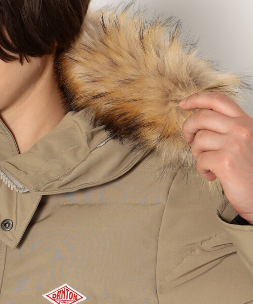 美品✨DANTON　ダントン　ダウンコート　ライトベージュ　M DANTON（ダントン）の「DANTON / DOWN HOODED JACKET（ダウン