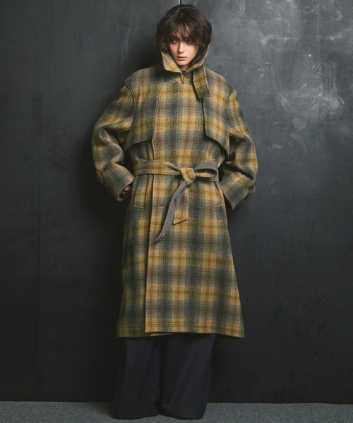 MAISON SPECIAL(メゾンスペシャル)の「《UNISEX》【LIMITED EDITION】Semi-double Yoke Coat/セミダブルプライムオーバーヨークコート【MAISON SPECIAL/メゾンスペシャル】(チェスターコート・メンズ・ブラック/ダークブラック/ライトグレー/ベージュ/その他1/その他2・0/1/2)」の14枚目の写真
