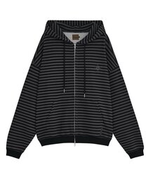 【DEFGARMENTS】STRIPE HOOD ZIP UP