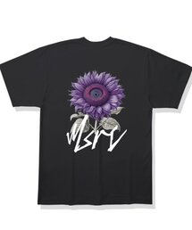 MONSTER REPUBLIC（モンスターリパブリック）の「サンフラワーラベンダーパープルTシャツブラック（Tシャツ/カットソー）」