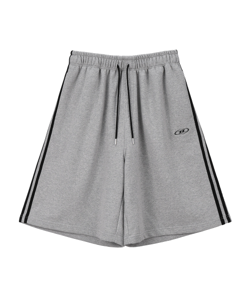 BORN TO WIN（ボーントゥウィン）の「CHROME B TRACK LINE BERMUDA PANTS [MELANGE GREY]（その他パンツ・メンズ・その他・1/2）」の2枚目の写真