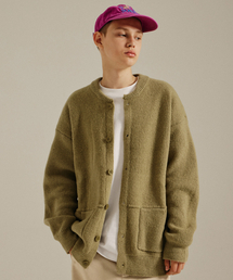 GOLDEN SNSHINE（ゴールデン サンシャイン）の「Wool Round Neck Knit Cardigan_Green（ニット/セーター）」